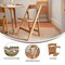 Flash Furniture Holden Commercial Grade Oak Solid Wood Folding Dining Chair, 2PK 2-ZH-8005-3-OAK-GG - alternate 6
